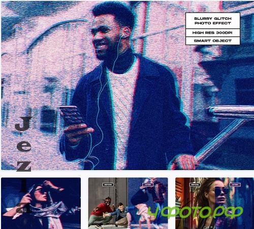 Blurry Glitch Photo Effect - AHSFPCP