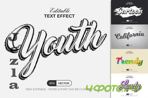 Cartoon Text Effect Handwrite Style - W7NENPU