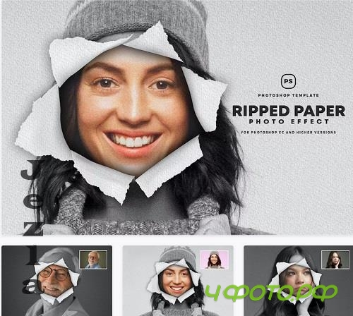 Ripped Paper Effect -46412938