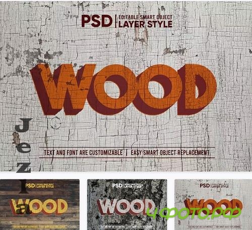 Wood Text Effect - 8JZSUB9