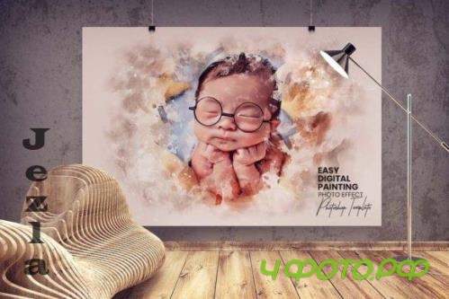 Digital Painting Effect Photoshop - 16070179