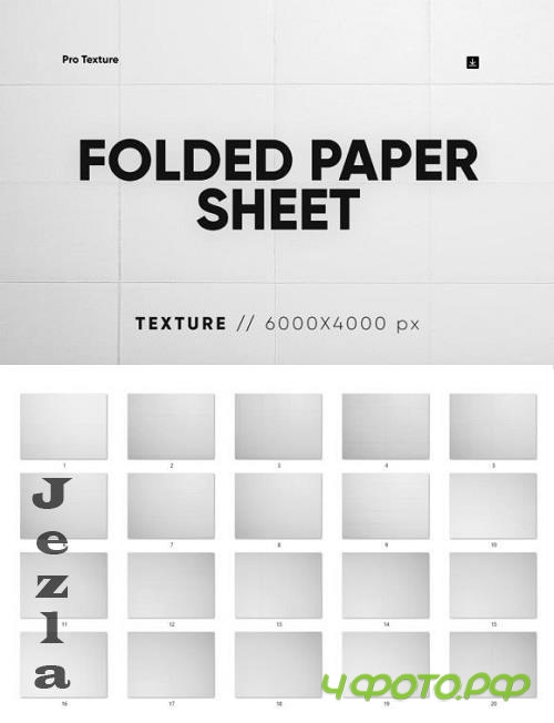 20 Folded Paper Texture HQ - 25432565