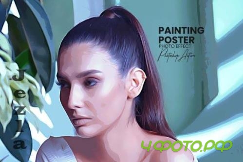 Painting Poster Photoshop Action - 14497912