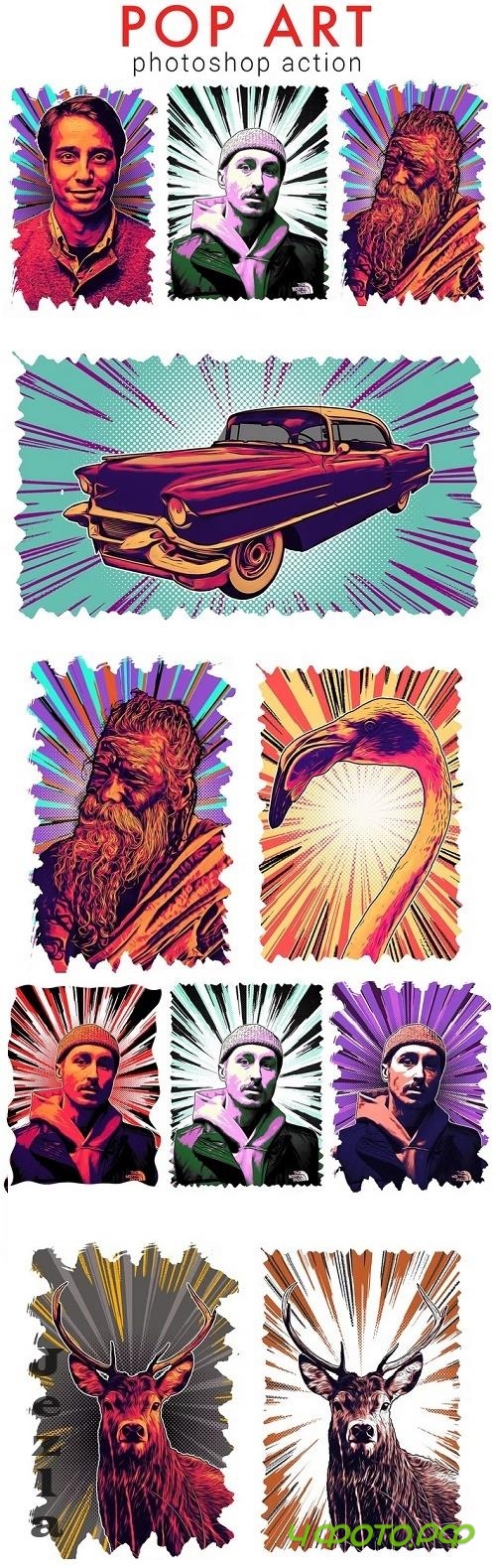 POP ART Photoshop Action - 7KXR77Y