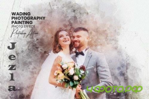 Wading Photography Painting Effect - 15943781 Wading Photography Painting Effect - 15943781