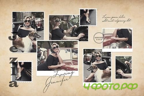 Vintage Photo Collage Mood Board - 21335841 Vintage Photo Collage Mood Board - 21335841