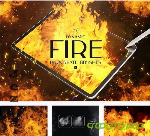Fire Procreate Brushes - 10863479
