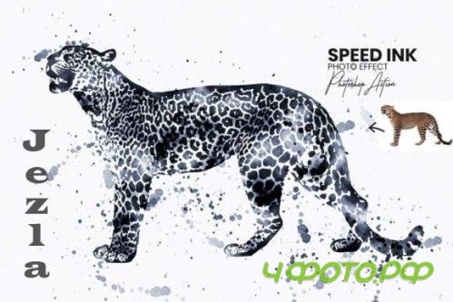 Speed Ink Photoshop Action - 14480126 Speed Ink Photoshop Action - 14480126