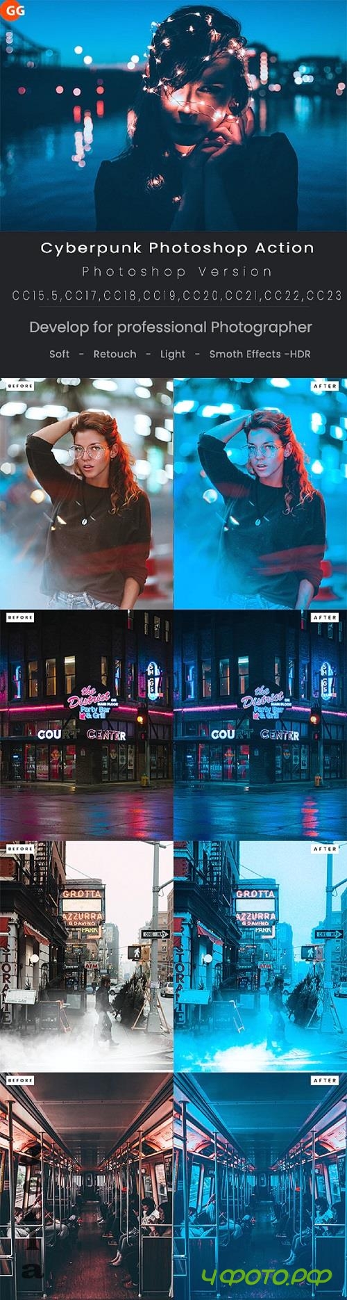 Cyberpunk Photoshop Action - 46682145 Cyberpunk Photoshop Action - 46682145