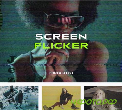 Screen Flicker Photo Effect - 10981031
