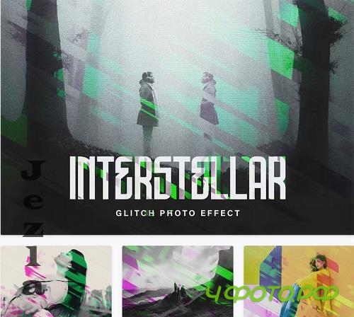 Interstellar Glitch Photo Effect - 26698050