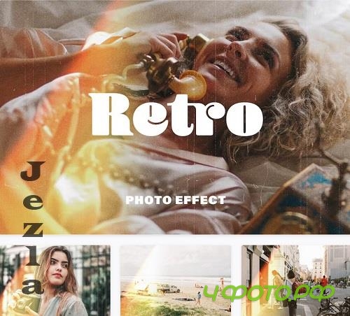 Retro Overlay Photo Effect - 31379969