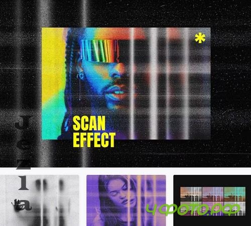 Disrupted Scanner Photo Effect - 26697835
