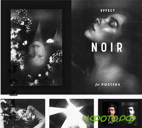 Mysterious Noir Poster Effect - 12514655