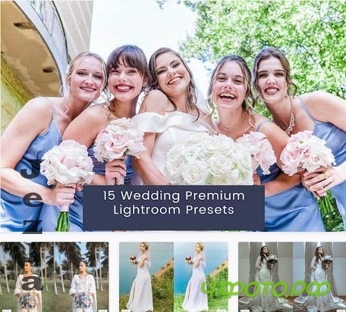 15 Wedding Premium Lightroom Presets - PTG4D5E