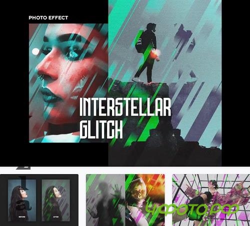 Interstellar Glitch Poster Effect - 26700790