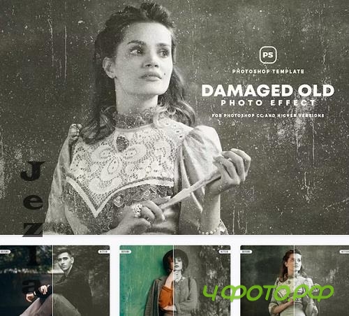 Damaged Old Photo Effect - 7NSDXMW