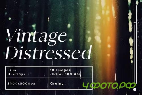 Vintage Distressed Film Overlays - JK7D89F