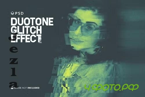 Duotone Glitch Photo Effect - JADDWY8
