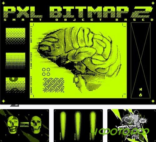 Pxl Bitmap 2 - Photoshop Effect - 42148068