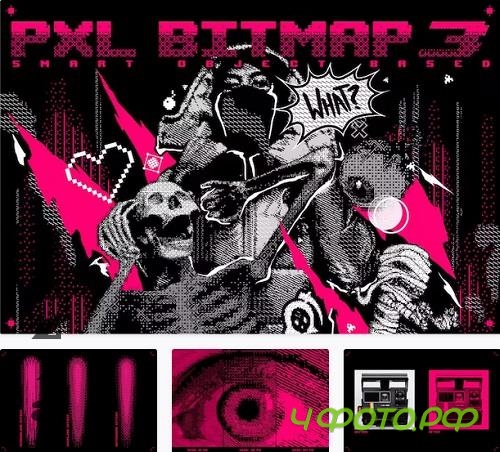 Pxl Bitmap 3 - Photoshop Effect - 42154657