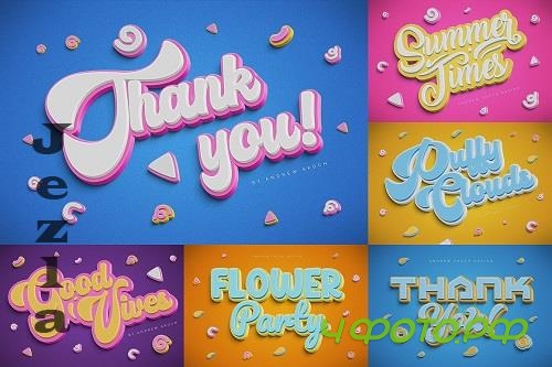 Double 3D Text Effects - 35804291