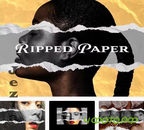Grunge Ripper Paper Photo Effect - 42150612 Grunge Ripper Paper Photo Effect - 42150612