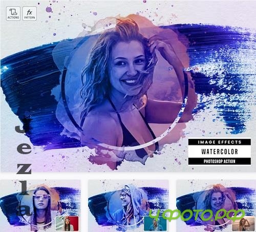 Watercolor Photoshop Action - NW8XSHJ Watercolor Photoshop Action - NW8XSHJ