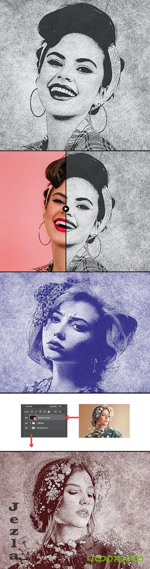 Sketch Photo Effect - 47452418