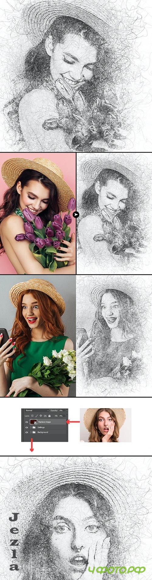 Scribble Art Effect - 48000948