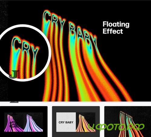 Floating Text Effect - 17671157