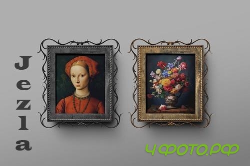 Frame Mockup 40 x 50 Rustic Metal - 42256322