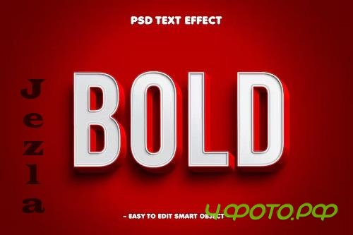 Bold Stylized 3D Text Effect - LHZK6TW