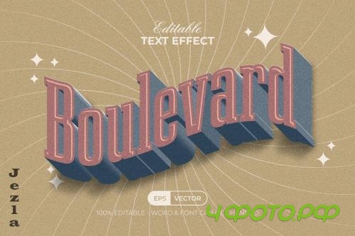 Vintage Text Effect Wave Style - 42284934 Vintage Text Effect Wave Style - 42284934