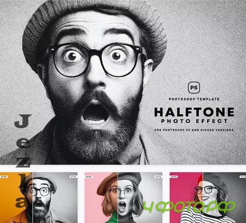 Halftone Photo Effect - 8HZ7L2N