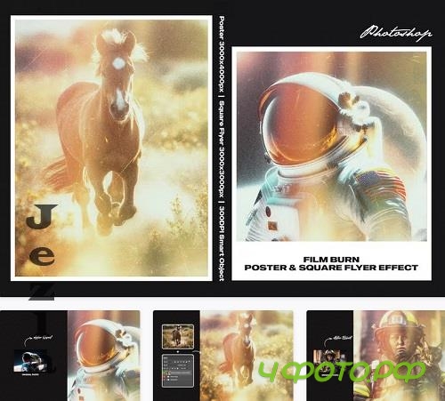 Film Burn Square And Poster Effect - SNY3YYT