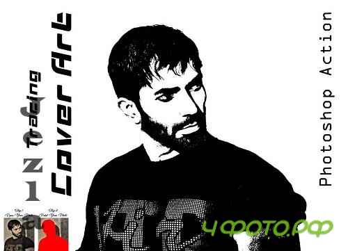 Tracing Cover Art Photoshop Action - 31393277