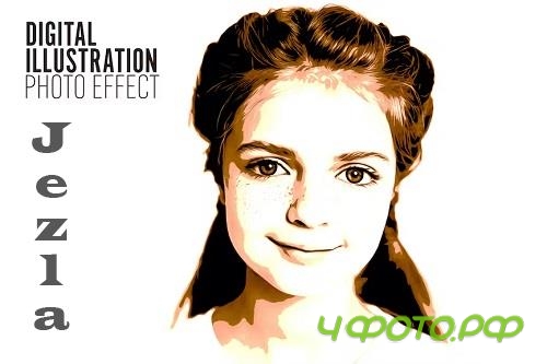 Digital Illustration Photo Effect - SBZEJ2F