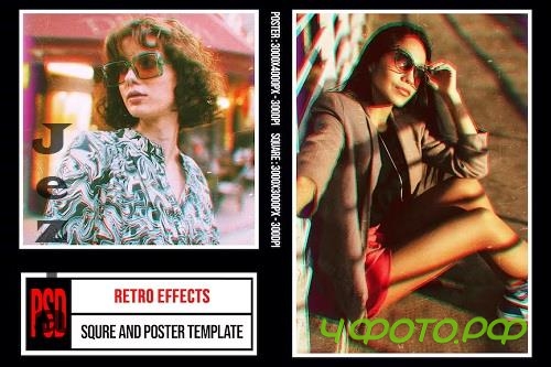 Poster And Square - Retro Effects - ZCYY5BS