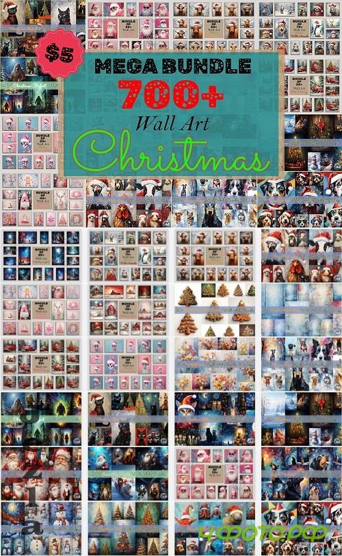 Christmas Wall Art Mega Bundle - 24 Premium Graphics