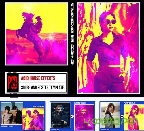Square & Poster - Acid House Effects - MT4U5XF