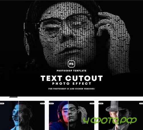 Text Cutout Photo Effect - KLL3P7P
