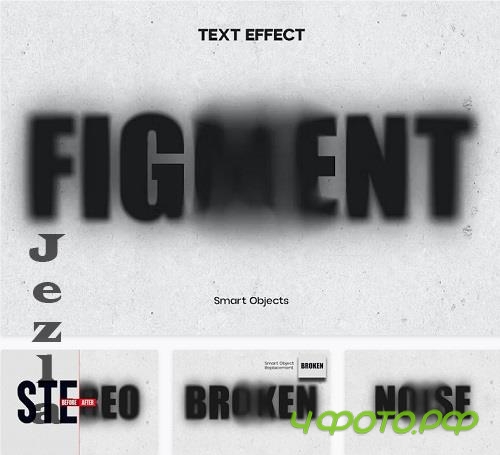 Noise Distortion Text Effect - USDQDRW