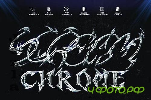 Ultra Chrome Text Effect Text Effect Vole 2 - REWM3F5