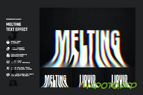 Melting Text Effect - 4XULMNV
