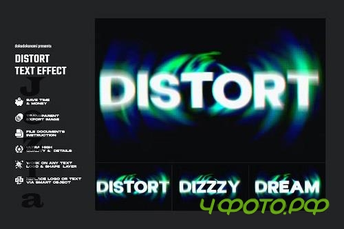 Distort Text Effect - 52T57KX
