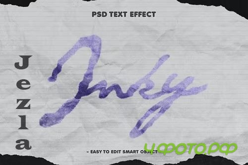 Paper Ink Text Effect Layer Style Psd - X75MXWB