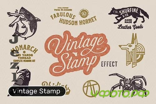 Vintage Stamp Effect - U4FGH8U