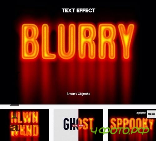 Blurry Ghost Text Effect - FT9AJLC