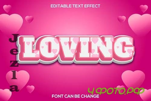 Loving Text Effect - 4DX64QF